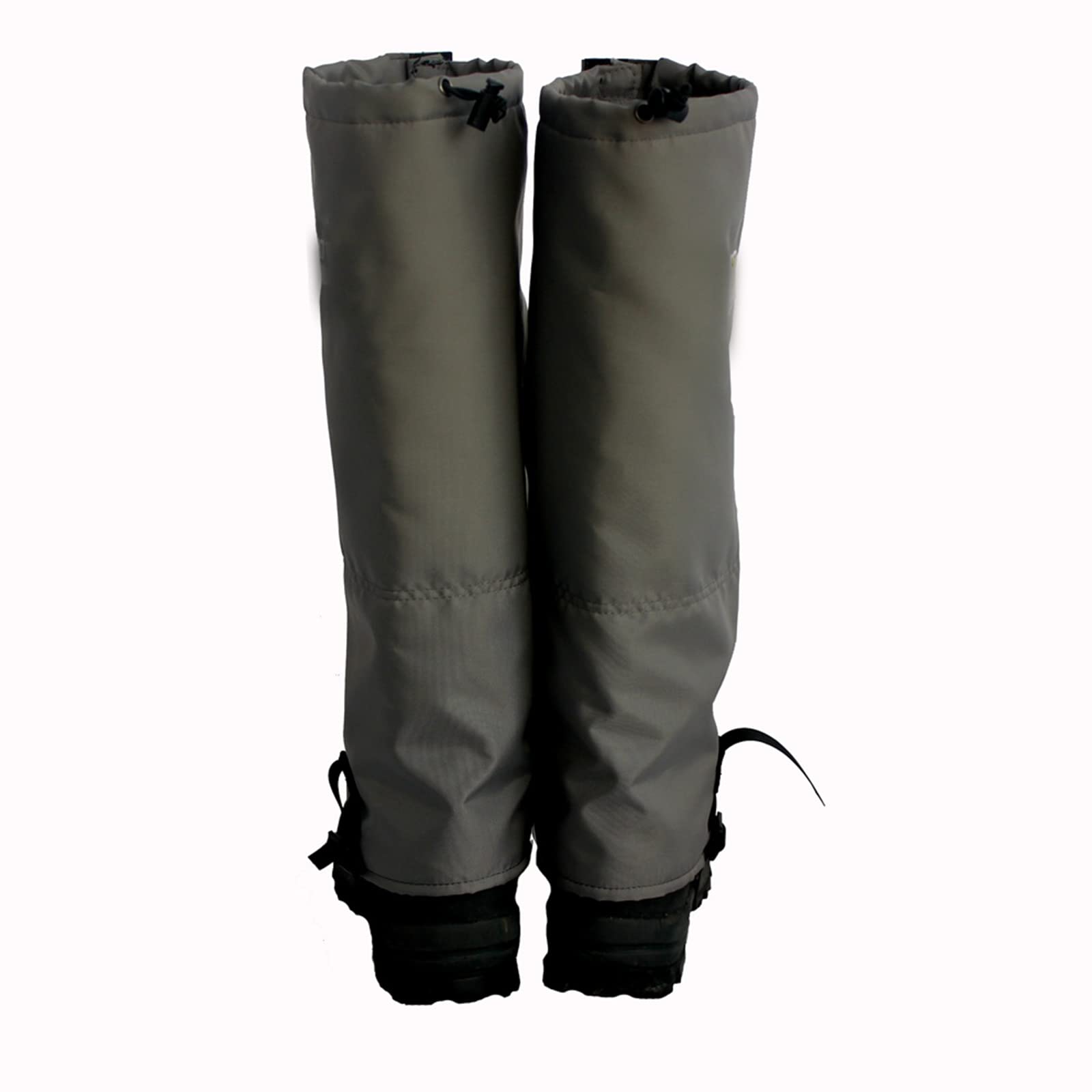Guêtres de jambe imperméables pour bottes de neige et de randonnée - Résistante aux déchirures - Pour la chasse en montagne (gris)