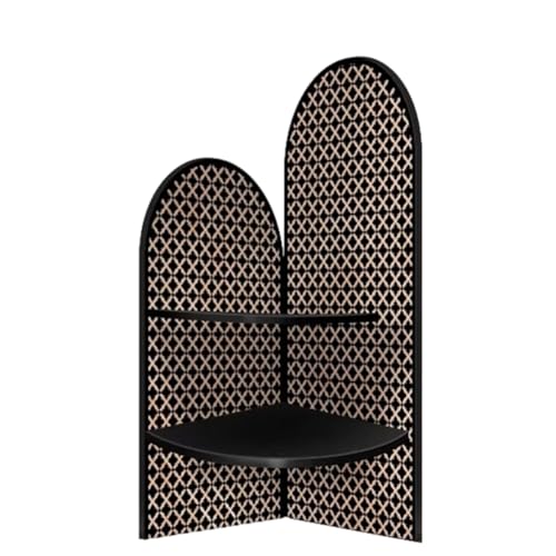 Estantería esquinera triangular alta para decorar salones pequeños y dormitorios modernos 2