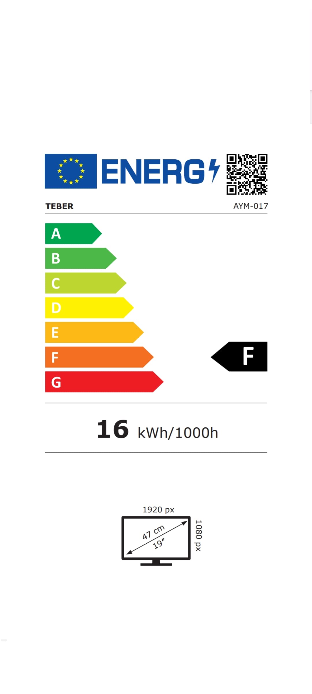TEBER. Smart TV de 18,5 Pulgadas - 12v/24v/230v - Android 11 - Full HD. Gran resolución 1920x1080. DVB-S2/C/T2/T. para autocaravanas, cocinas, dormitorios, Campers, Barcos, Camiones (19").
