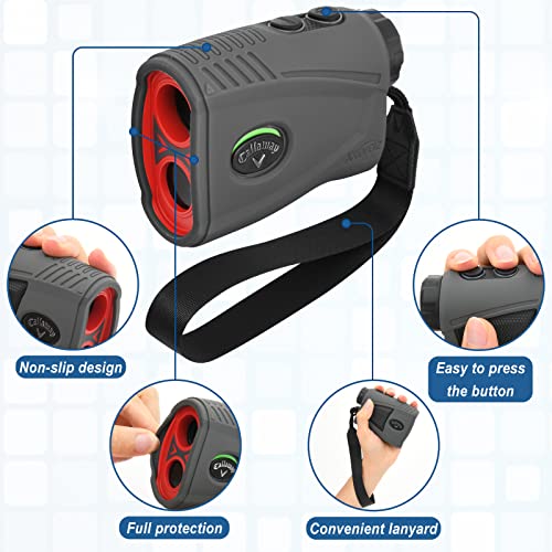 Xxerciz Golf Rangefinder Case Compatible with Callaway 300 Pro Laser Golf Rangefinder, Soft Durable Silicone Golf Rangefinder Shell Cover for Golfer