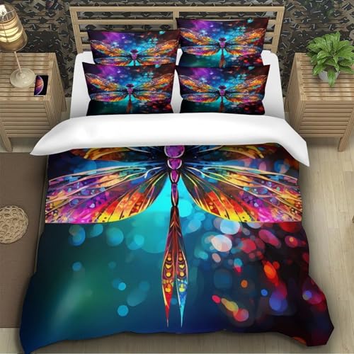 Housse de couette libellule 3D en microfibre premium de haute qualité - 5