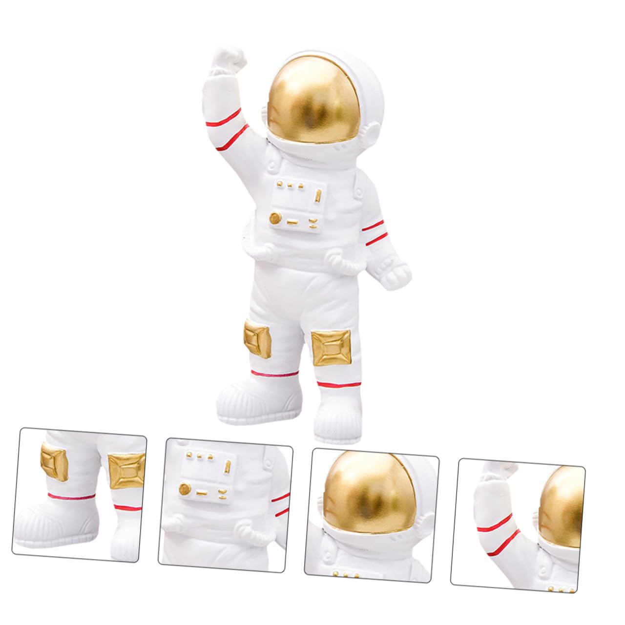 BESTYASH Kreative Astronauten Dekoration aus Kunststoffharz Leichte Tischdekoration mit Tragbarer Bewegung für Büro und Kinderzimmer als Wohnaccessoire