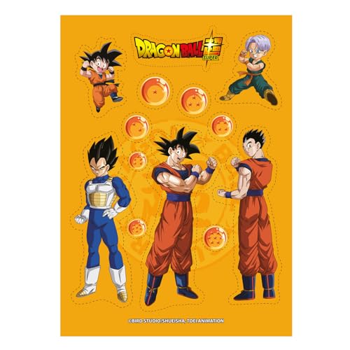 dekora, Bolacha comestível Dragon Ball recortável, decoração para bolo de aniversário, papel de arroz com figuras de Goku e bolas de dragão, ornamento para doces e sobremesas, sem glúten, A5