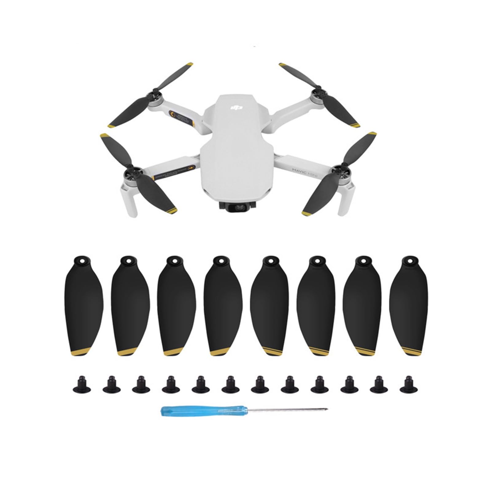 8 Eliche Di Ricambio Per DJI Mavic Mini &ndash; Modello 4726 &ndash; Pale Ad Ala &ndash; DJ0158