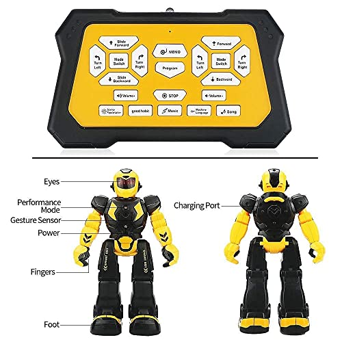 Sikaye Remote Control Robot For Kids, Intelligent Programmable Robot With Infrared Controller Toys, Dancing,Singing, Moonwalking And Led Eyes, Gesture Sensing Robot Kit For Childrens Entertainment #TOP2