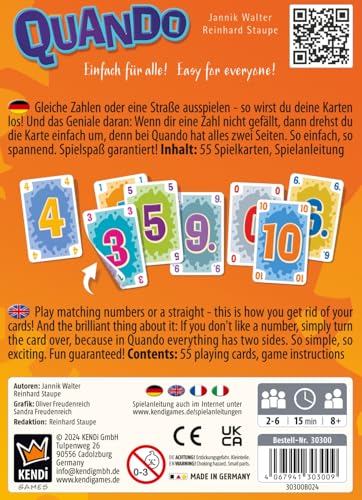 KENDi GAMES QUANDO - Vorderseite? Rückseite? DREI Gleiche und Alles ist Anders..