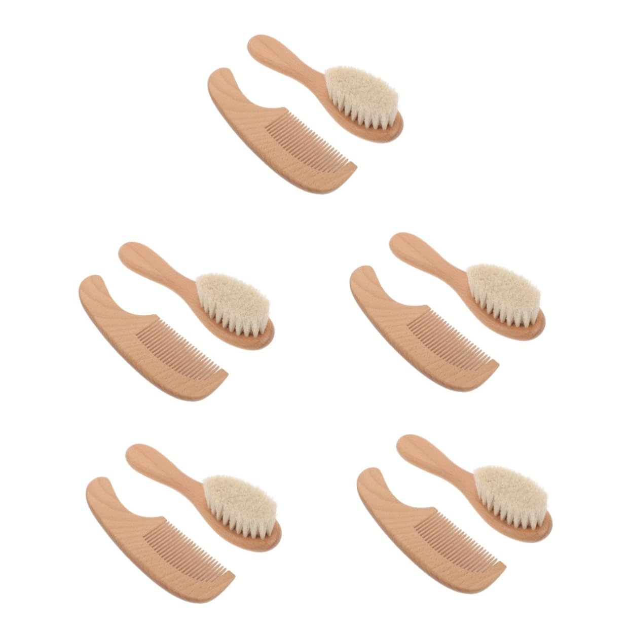 TOYANDONA 5ensembles Brosse De Bain Bois Pour Soins Du Chevelu Et Démêlage Brosse à Cheveux Douce Nés Pratique Pour Shower Et Anniversaires