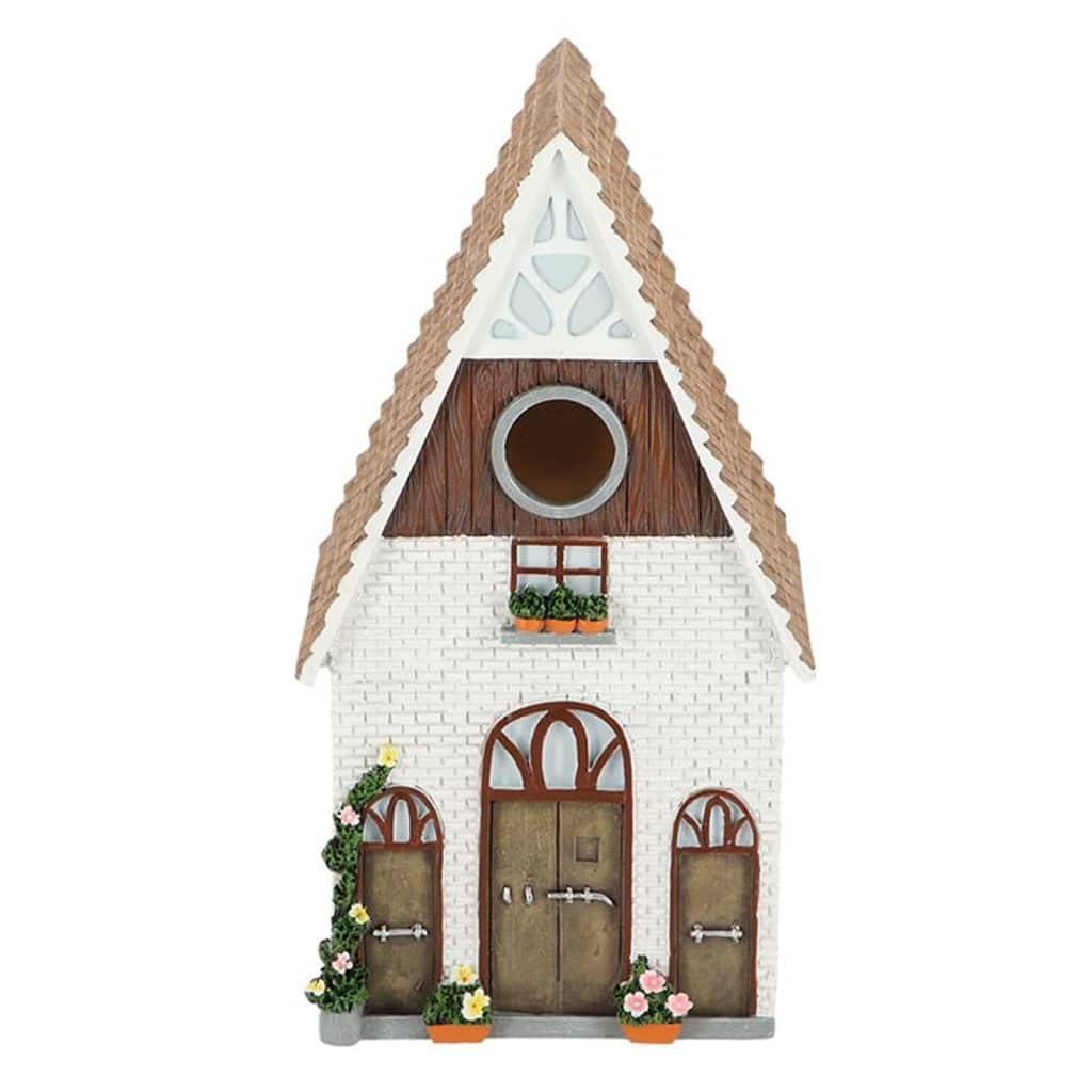 ESSCHERT DESIGN Pajarera de Herrerillos Forma de Casa de Campo Nido Pájaros