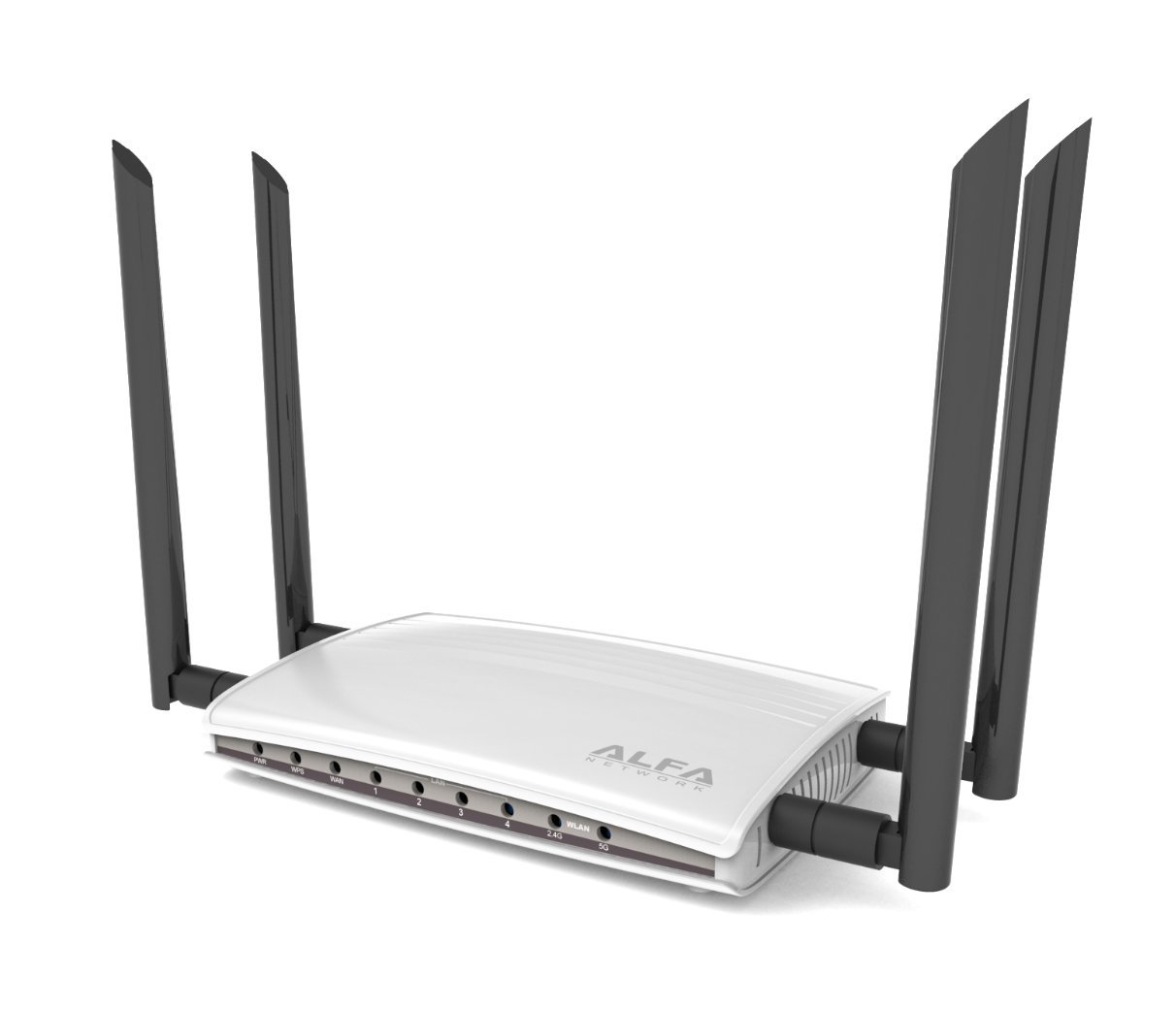 Alfa Network AC1200R 802.11ac Wide-Range Wi-Fi Router,high speed 1200Mbps,4 high gain 2.4GHz+5GHz dual band antennas