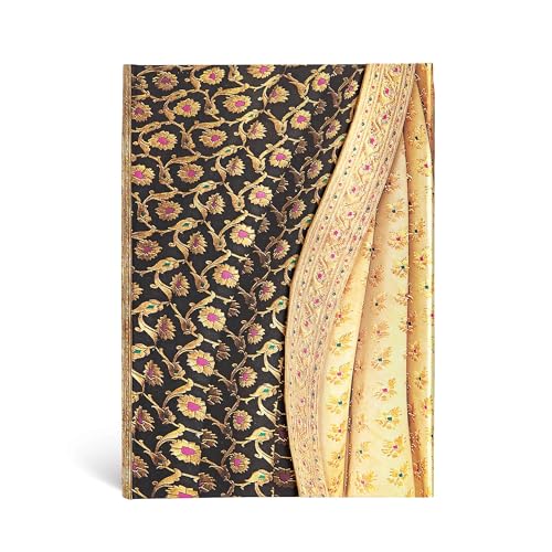Siyah Midi Lined Hardcover Journal, 144pg, 120GSM by Paperblanks (Varanasi Silks and Saris)
