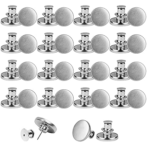 Vicloon Botones para Vaqueros,16 pcs Juego de Botones para Pantalones Vaqueros Cover