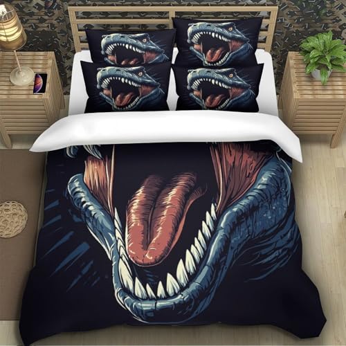 Housse de couette dinosaure 3D idéale pour la chambre familiale