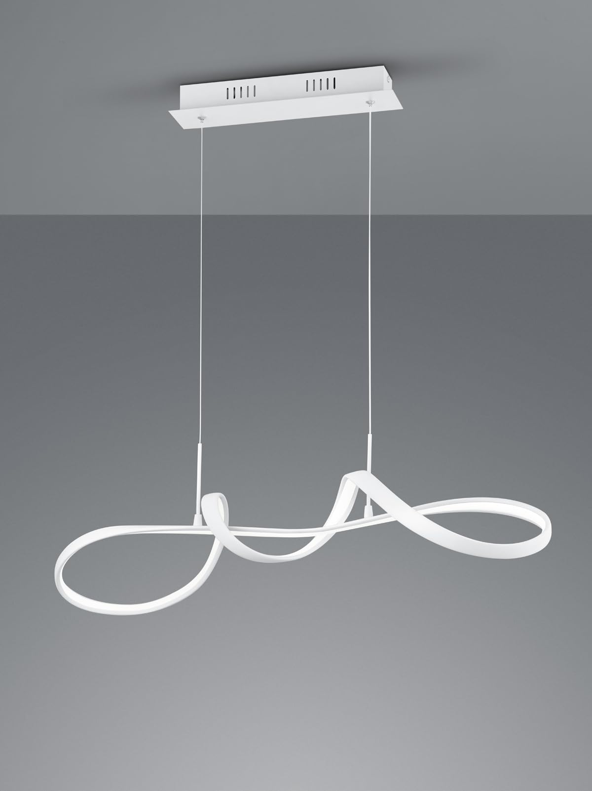 Reality, zawieszenie, Perugia w tym. 1 x diody LED, SMD, 37,0 W, 4000K, 4500 Lm. Plastik, Biały, Korpus: Metal, biały matowy L:81,0cm, D:46,0cm, H:150,0cm, IP20,4000K,