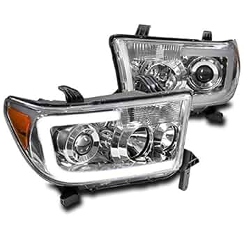 Amazon | ZMAUTOPARTS LED クロームプロジェクターヘッドライト