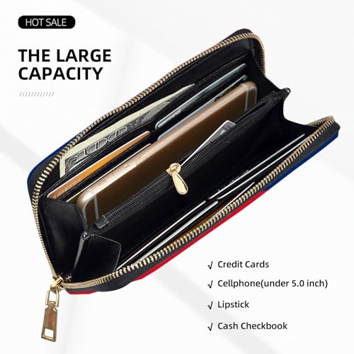 Monedero de mano de Laos largo para móvil y llaves con diseño moderno 5