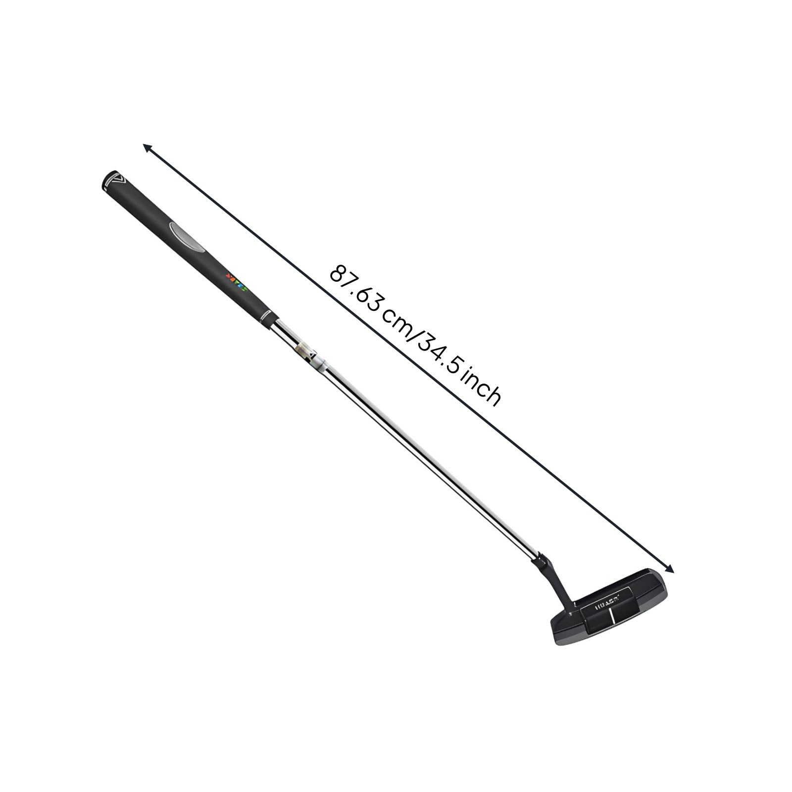 Golf Putter Mallet Putter Trainingsschläger Golfschläger Putterkopf aus Zinklegierung Und Edelstahlschaft mit Zielhilfe Stabiler Balanceform für