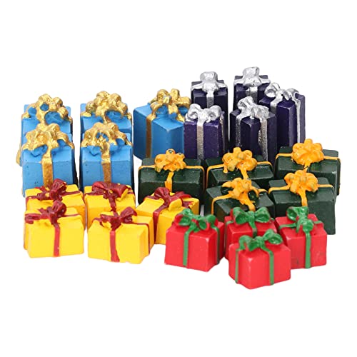 Vgeby Doll House Boxes, 25Pcs 5 Colors Educational Mini Christmas Ornaments For 1:12 Dollhouse Decoration Miniature For Crafts #TOP19