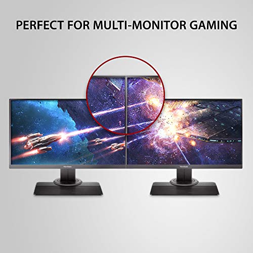 Image of Viewsonic Omni Gaming Monitor Xg2405 24 Inch (60.96 Cm) Fhd 1920 x 1080 Pixels, IPS Panel, Frameless Gaming Monitor, 144Hz, 1Ms, 2 X Hdmi 1.4 and Dp Port Connectivity, G-Sync Enabled, Black