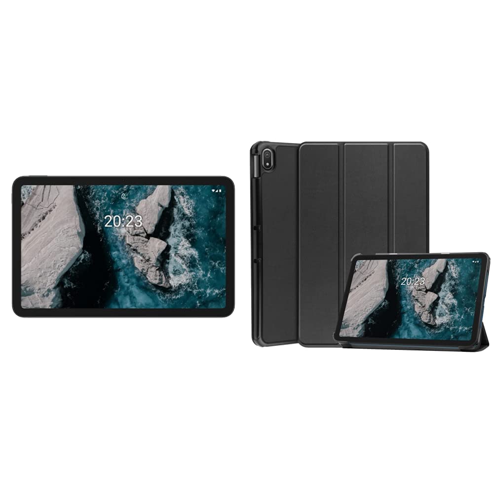 Nokia T20 Tab with 10.36 Inch 2K Screen, Low Blue Light, Wi-Fi & LTE, 8200mAh Battery, Android 11 with 2 Years of OS Upgrades & 4GB RAM 64GB Storage Deep Ocean Blue+ Cover