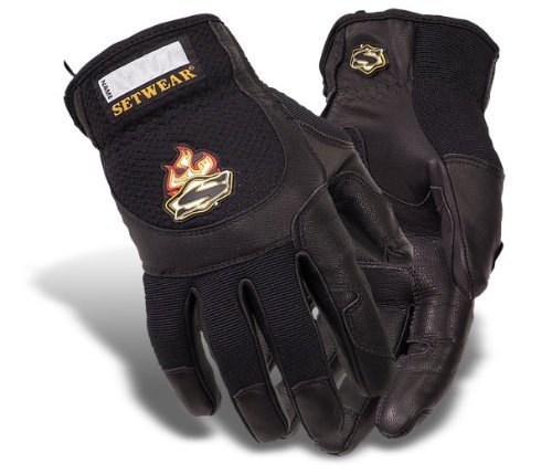 Setwear Pro Top Quality Leather Black Tough Glove - Large