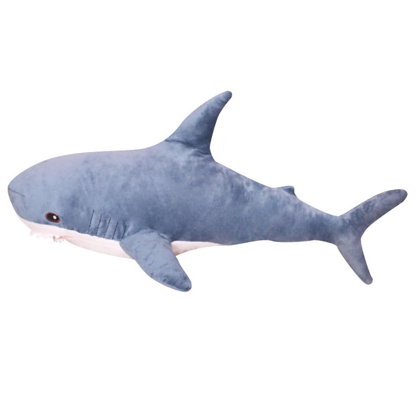 Peluche Requin 25 Cm – Jouet Doux Réaliste – Oreiller Câlin – Décoration Chambre – Cadeau Enfant – Rembourrage En Coton PP