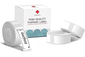 Phonemomo Label Maker Tape Black on White