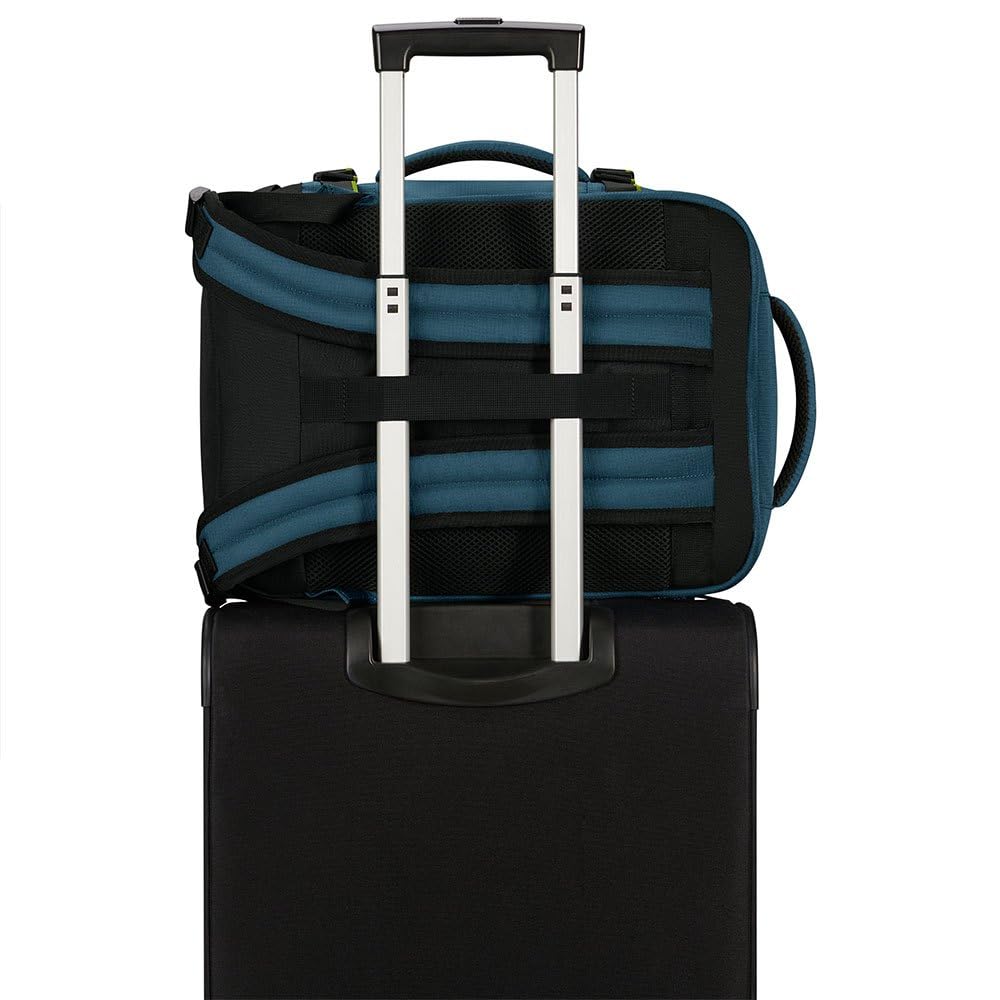 American Tourister Take2Cabin - Borsa da cabina Wizz Air/Vueling 30 x 20 x 40 cm, 26,5 L, 0,60 kg, Bagaglio a mano, Zaino aereo S/M Underseat, Blu (Harbor Blue)