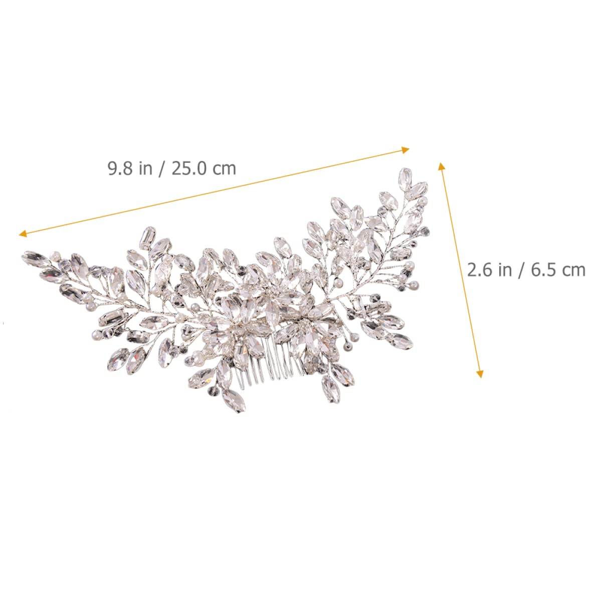 Fermaglio per capelli, forcine per capelli, pettini per capelli, accessori per capelli, set di 4 fermagli per capelli da sposa con strass per matrimonio, pettine laterale per capelli delicati