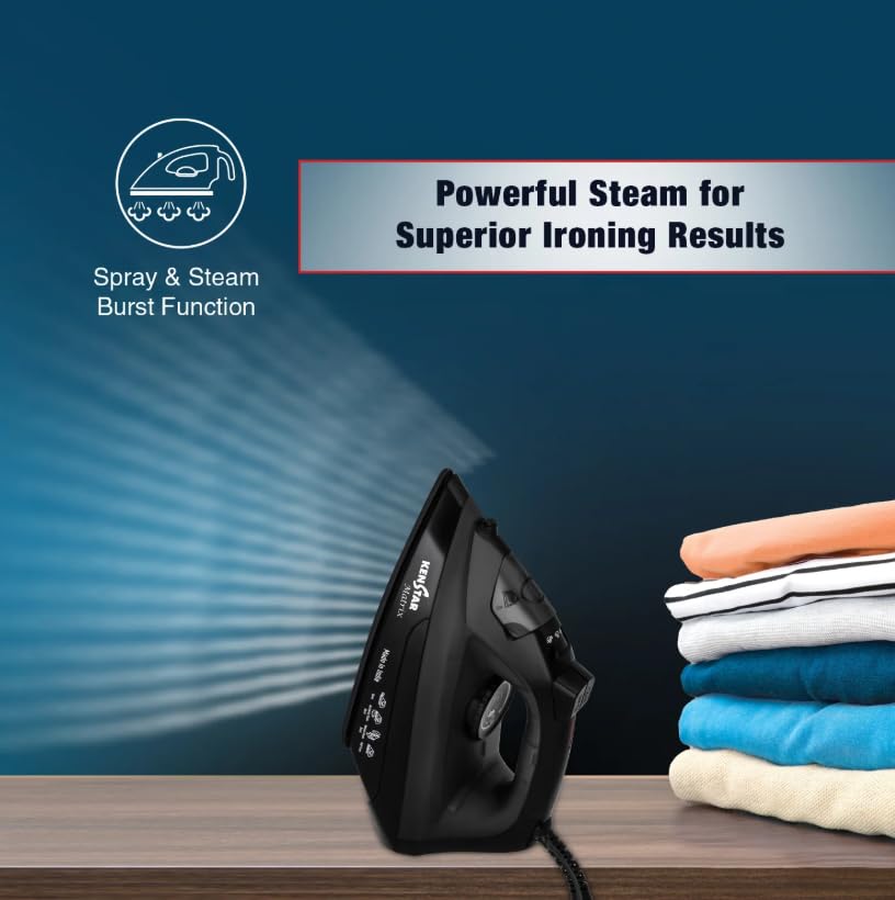 Image of MATRIX 2000W Steam Iron with Vertical Steam Function (KSIMAT20KPR0-DRI)
