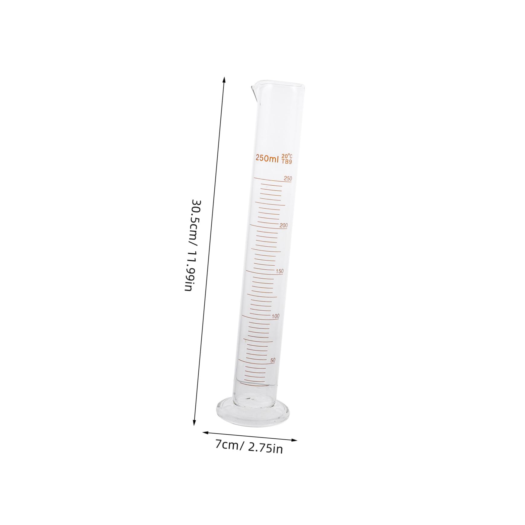 COLLBATH 9pezzi Vetreria Da Laboratorio in Vetro Spesso Becher Cilindro Graduato e Flacone Conico Con Scala Chiara Resistente Temperature Alte Per Esperimenti Precisi