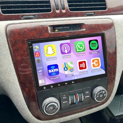 4+64G Car Radio Stereo Upgrade for Chevrolet Express Van 2008-2011, Android 14 with 8 Inch Touch Screen/Backup Camera/Wireless CarPlay & Android Auto/GPS BT FM/RDS Mirror Link SWC+Backup Camera