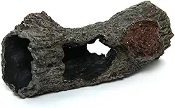 Toca para Peixe Betta Troncos Fragata Ornamentos – Decoração em Resina Atóxica para Aquários de Água Doce e Salgada (Casca M)