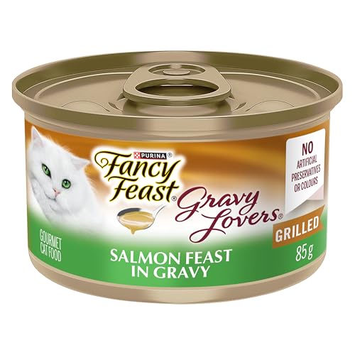 Fancy Feast Gravy Lovers Salmon Wet Cat Food, 85 g, 24 pack – 2.04 kg, canned cat food