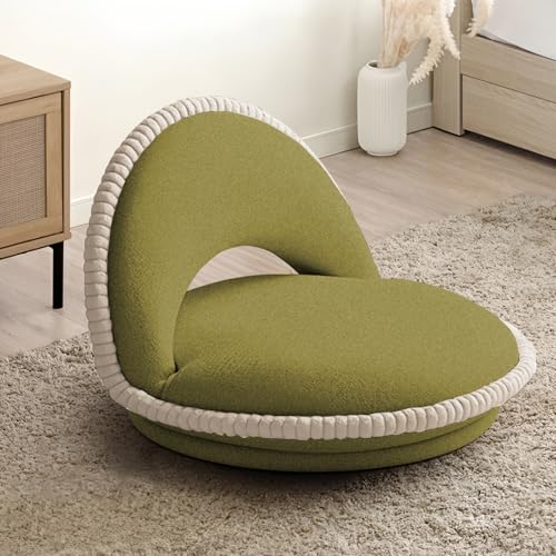 Deermam ���֎q �R���p�N�g360�x��] �Ɍ����� 5�i�K���N���C�j���O �t���A�`�F�A �V�[�v�{�A���n �_�炩�Ȕ��G�� �܂肽���݃`�F�A ���֎q ���� ���r���O���[�� �Q���p �����i �g�ݗ��ĕs�v �O���[�� 1�_