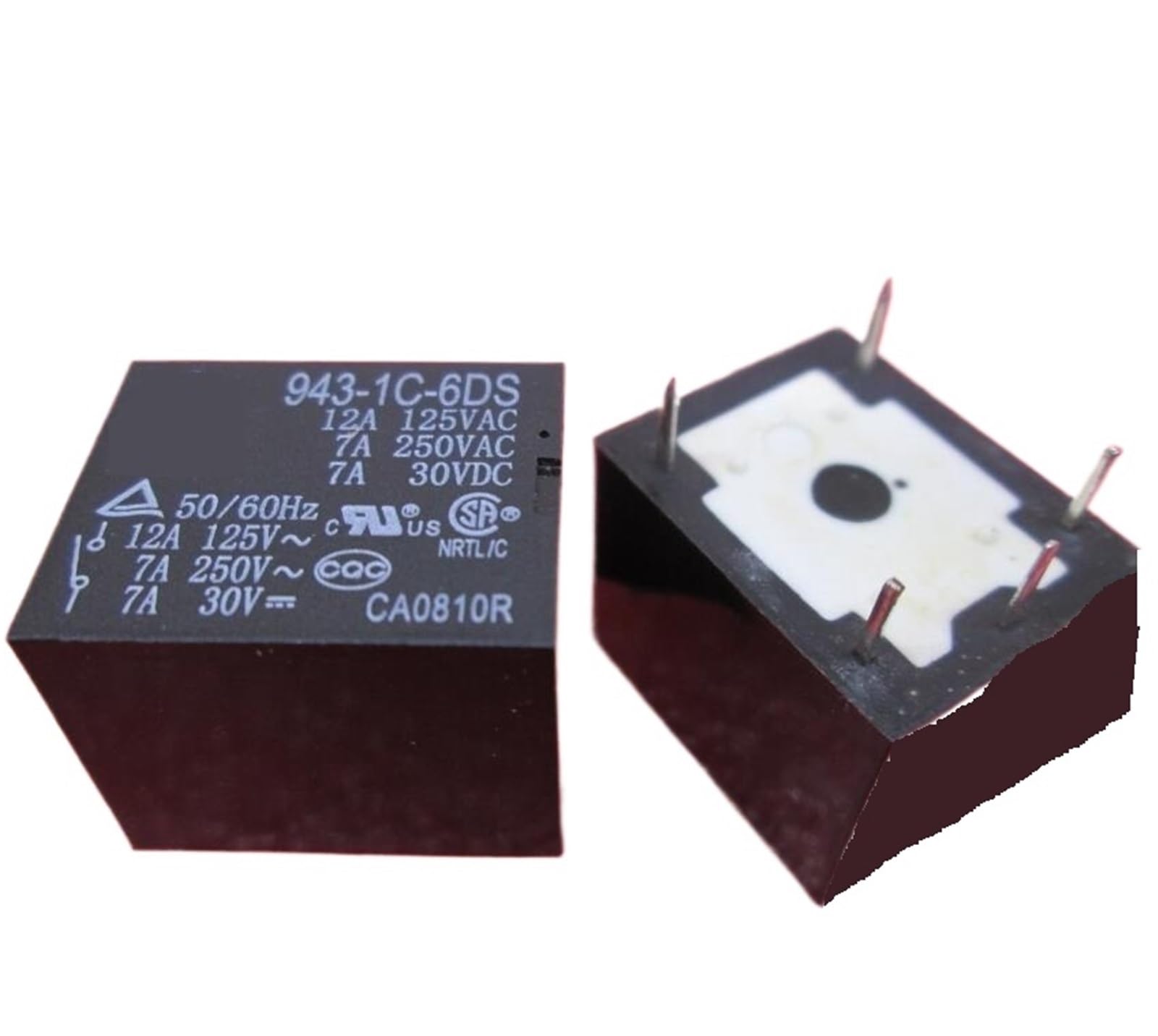 Relais 943-1C-6DS 6VDC 7A DIP5 pour circuit imprimé