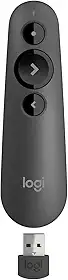 Apresentador sem fio Logitech R500s com Laser Pointer Vermelho, Conexão USB ou Bluetooth, Aplicativo para Personalização de Botões e Alertas e Pilha Inclusa