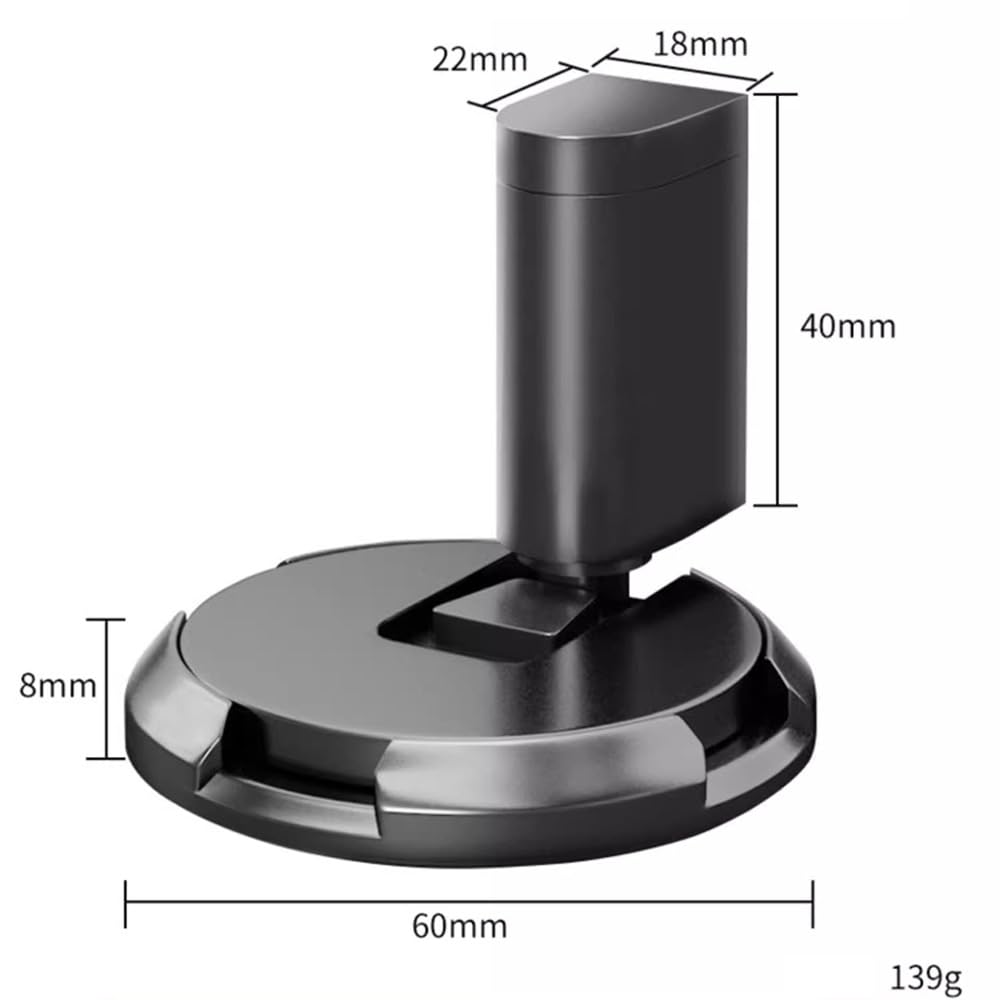 Tope magnético para puerta, tope magnético para puerta de montaje en suelo, resistente, sin taladro, soporte de puerta de altura ajustable para huecos de puerta de 3 a 4 pulgadas de alto, tope de