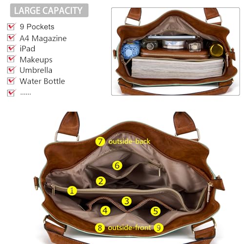 Image of Crossbody Bags for Women Large Hobo Purse Shoulder Handbag Wallet Set 2PCS | Soft PU Leather,Total 9 Pockets,Large Capacity,with a Spacious Functional Wallet,Detachable Shoulder Strap,Stylish Design