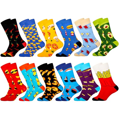 Chaussettes folles pour homme 43-46 : le lot de 12 paires idéal à offrir en toute occasion