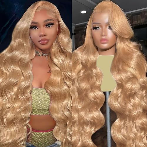 Loyom Honey Blonde Lace Front Wigs Human Hair Pre Plucked