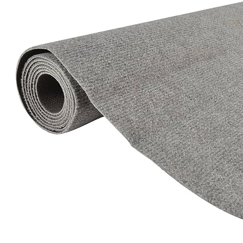 Tapis polyester doux gris lavable pour éliminer les traces de pas - 7