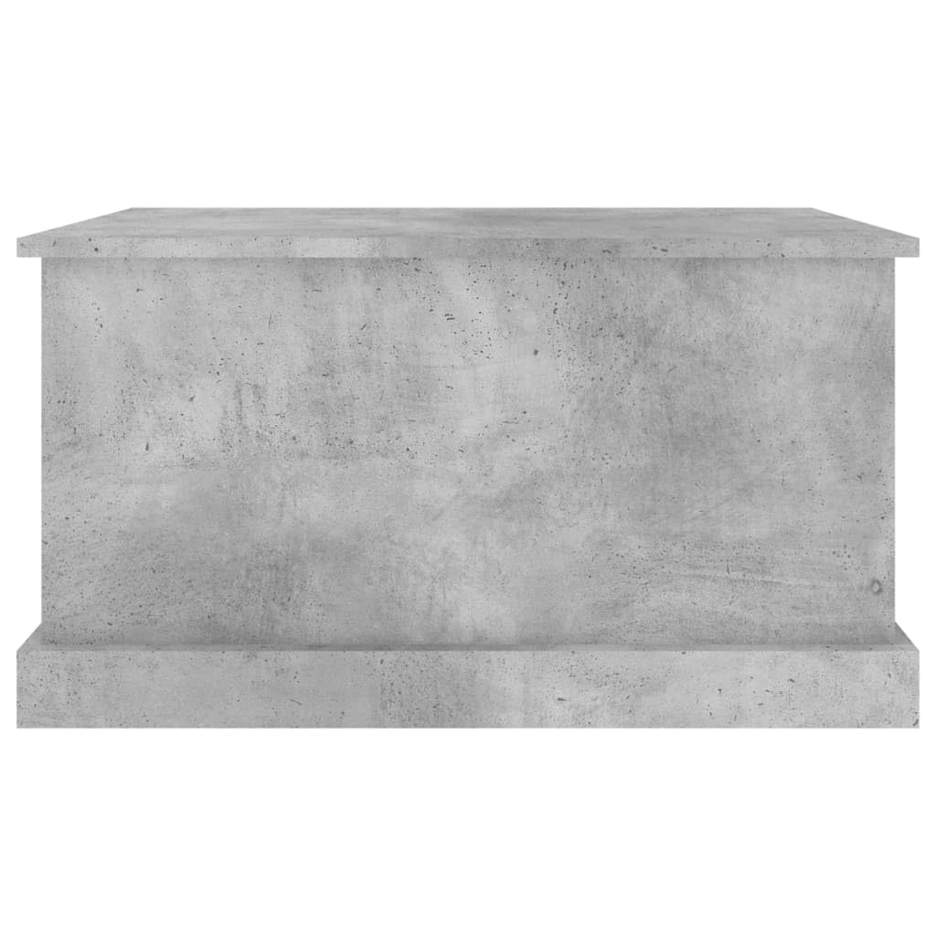 Caja de almacenamiento, caja, gris hormigón, 70 x 40 x 38 cm, material de madera, organizador de almacenamiento, caja de almacenamiento para estantería, ropa, armario
