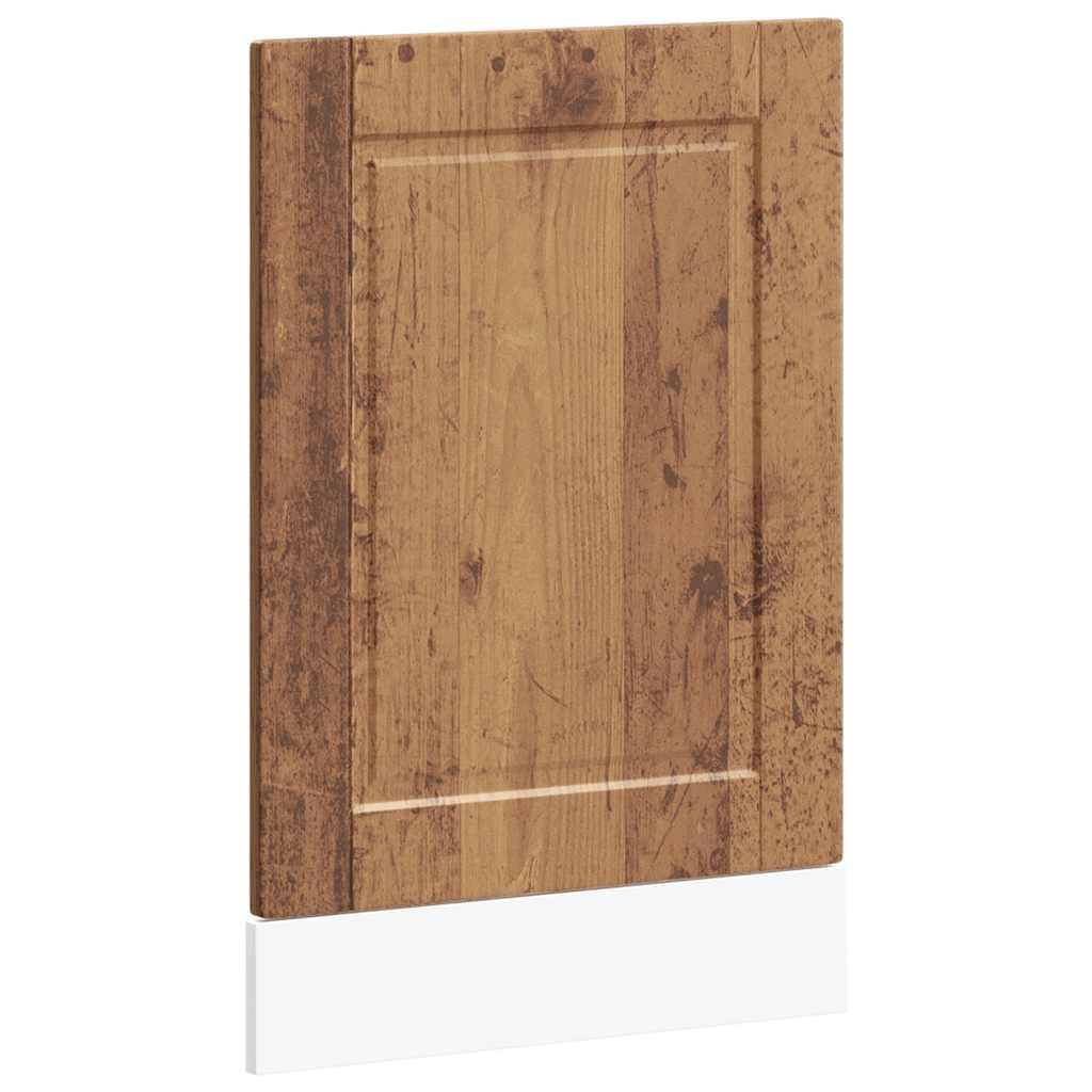 Geschirrspülerblende Porto Altholz-Optik 45x1,5x67 cm, Holzwerkstoff Küchenschrank für Spülmaschinenschutz, Pflegeleichtes Küchenzubehör