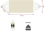 YAERSI Canvas Hammock,Camping Hammock with Elegant Tassels Load 450 lbs,Canvas Cotton Hammock for Outdoor Indoor