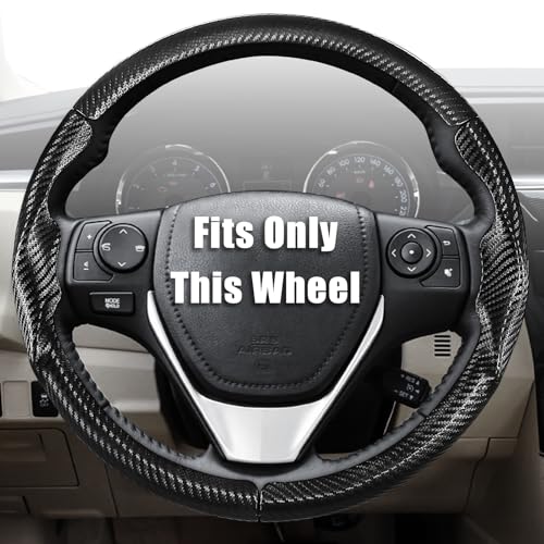 Aimato Customized Steering Wheel Cover for Toyota Corolla 2014-2019 / RAV4 2013-2018,...