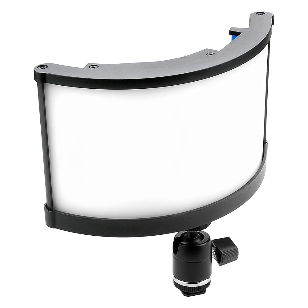 Fotodiox Pro Factor Radius Mini Wide Angle Light - 4x9 in Curved Bicolor Dimmable Camera Light