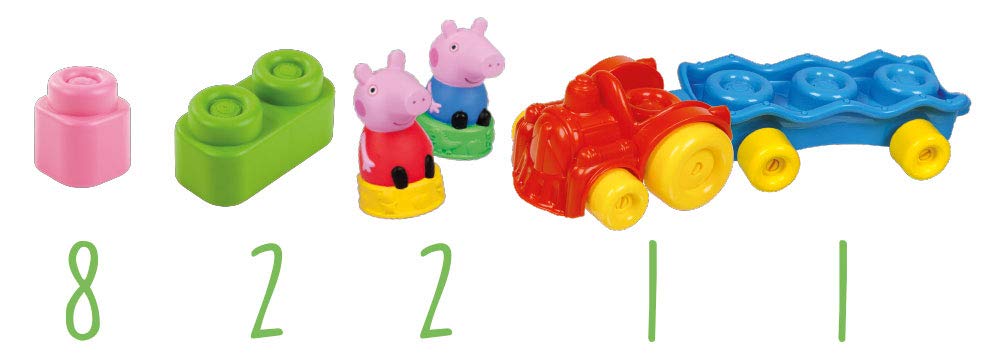 Clementoni Peppa Pig Playset With Soft Clemmy Bricks & 2 Figures - Safe Toddler Building Toy - View #13