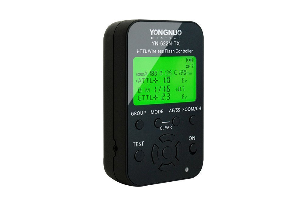 Yongnuo YN622N-kit Wireless ETTL Flash Trigger con Schermo LED per Nikon inclusi 1 x YN622N-TX Controller e 1 x YN622N Ricetrasmettitore