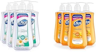 Antibacterial Liquid Hand Soap, White Tea, 11 fl oz (Pack of 4) & Antibacterial Liquid Hand Soap, Gold, 11 fl oz (Pack of 4)