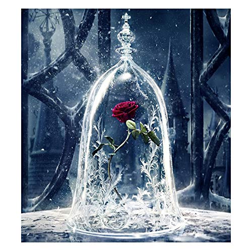 DIY Paint by Numbers for Adults Children Kids DIY Painting Paint by Numbers Acrylic Paint by Numbers Painting Kit Rose Bedroom Living Room Decoration for Home Wall Decor